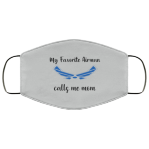My Favorite Airman Call Me Mom Face Mask image My Favorite Airman Call Me Mom Face Mask