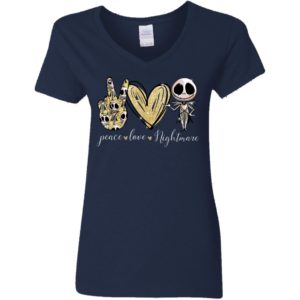 Peace Love Nightmare Jack Skellington Shirt image Peace Love Nightmare Jack Skellington Shirt