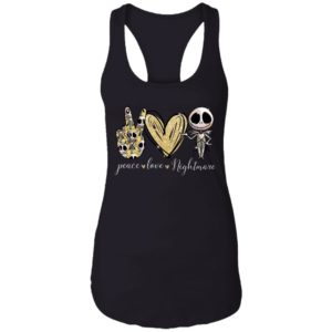 Peace Love Nightmare Jack Skellington Shirt image Peace Love Nightmare Jack Skellington Shirt