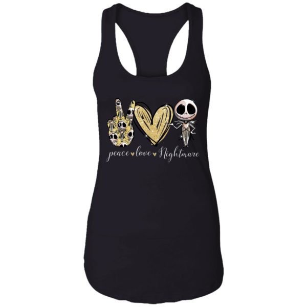 Peace Love Nightmare Jack Skellington Shirt