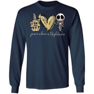 Peace Love Nightmare Jack Skellington Shirt image Peace Love Nightmare Jack Skellington Shirt