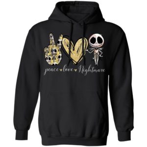 Peace Love Nightmare Jack Skellington Shirt image Peace Love Nightmare Jack Skellington Shirt