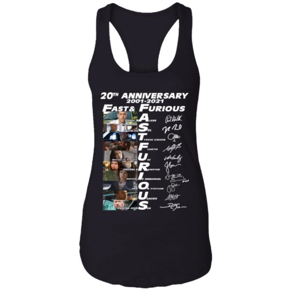 20th Anniversary Fast & Furious 2001 2021 Signature Shirt