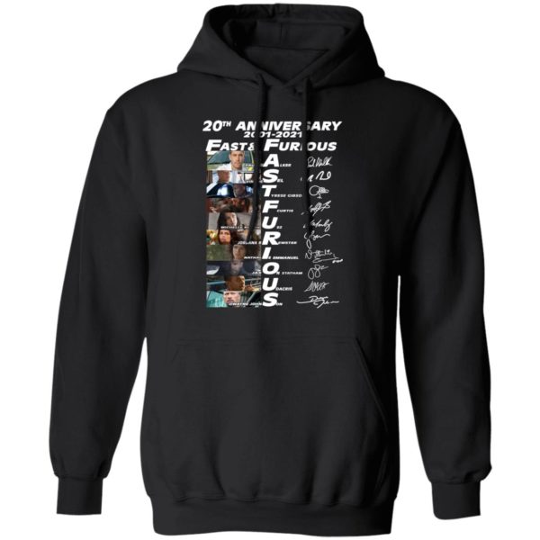 20th Anniversary Fast & Furious 2001 2021 Signature Shirt