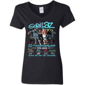 Gorillaz 22nd Anniversary 1998 2020 Memories Shirt image Gorillaz 22nd Anniversary 1998 2020 Memories Shirt