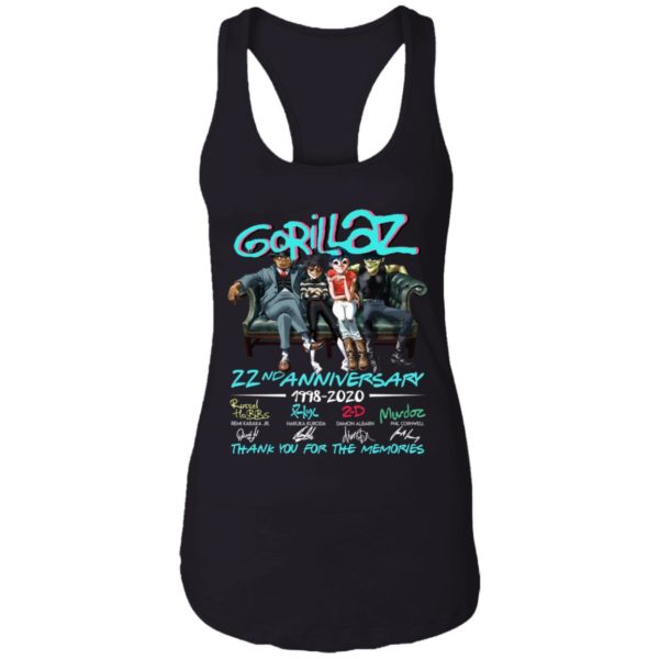 Gorillaz 22nd Anniversary 1998 2020 Memories Shirt