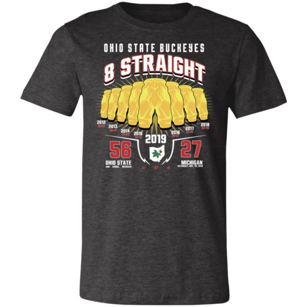 Ohio State Buckeyes 8 Straight Gold Pants 2019 Shirt