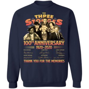 The Three Stooges 100Th Anniversary 1920 2020 Thank You For The Memories Shirt