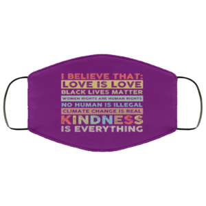 I Believe That Love Is Love Black Lives Matter Face Mask image I Believe That Love Is Love Black Lives Matter Face Mask