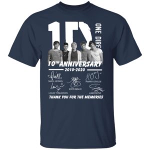 10 One Direction 10th Anniversary 2010 2020 Signature Shirt