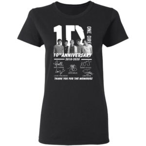 10 One Direction 10th Anniversary 2010 2020 Signature Shirt