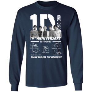 10 One Direction 10th Anniversary 2010 2020 Signature Shirt