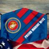 Proud Marine Wife Face Mask