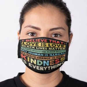 I Believe That Love Is Love Black Lives Matter Face Mask image I Believe That Love Is Love Black Lives Matter Face Mask