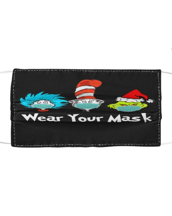 Wear Your Mask Dr. Seuss Face Mask