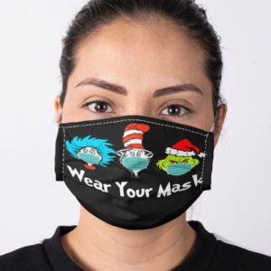 Wear Your Mask Dr. Seuss Face Mask
