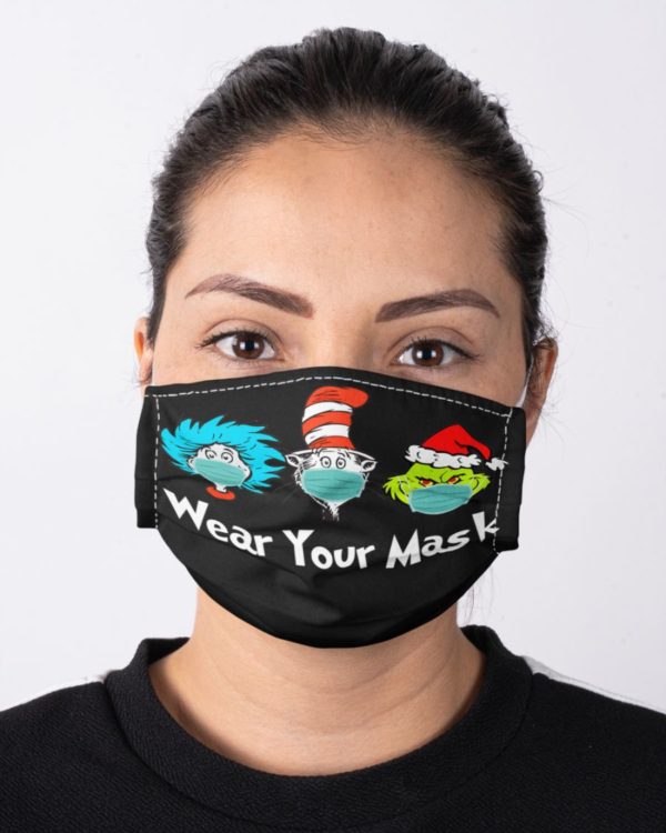 Wear Your Mask Dr. Seuss Face Mask