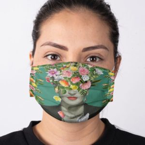 Frida Kahlo floral mask Face Mask