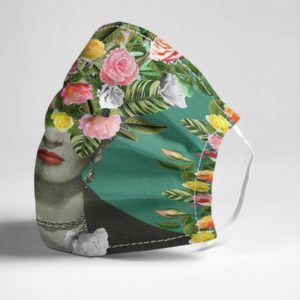 Frida Kahlo floral mask Face Mask