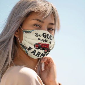 So God Made A Farmer Face Mask
