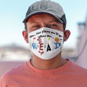 Oh, The Places You'll Go When You Read Face Mask image Oh, The Places You'll Go When You Read Face Mask