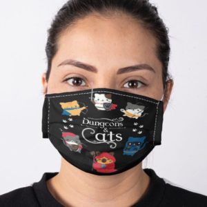 Dungeons And Cat Face Mask