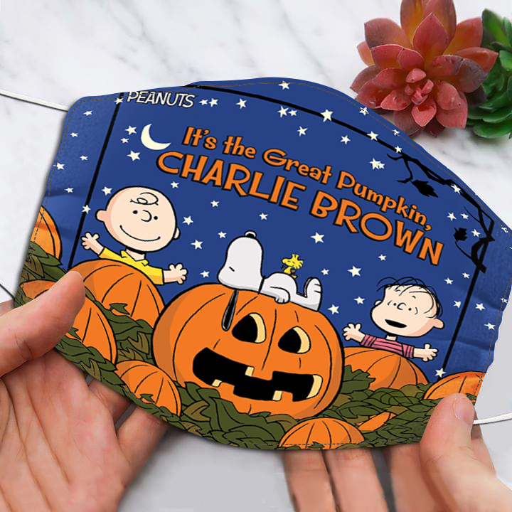 It's The Great Pumpkin,Charlie Brown Face Mask image It's The Great Pumpkin,Charlie Brown Face Mask