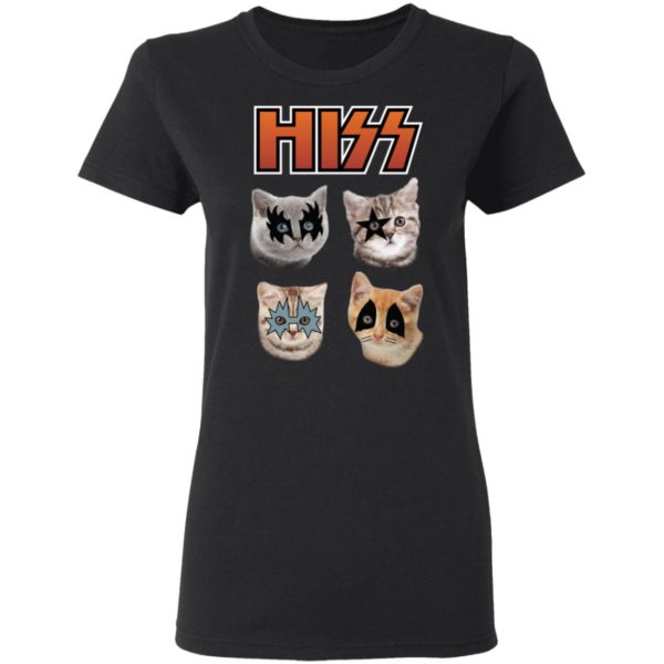 Hiss Kiss Cats Kittens Rock Shirt