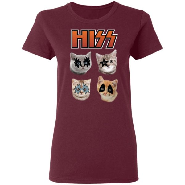 Hiss Kiss Cats Kittens Rock Shirt