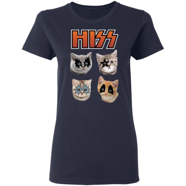 Hiss Kiss Cats Kittens Rock Shirt