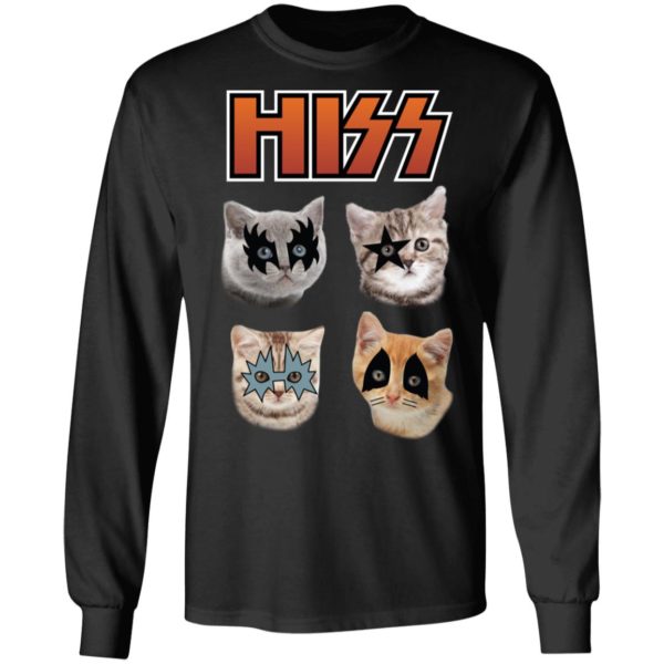Hiss Kiss Cats Kittens Rock Shirt