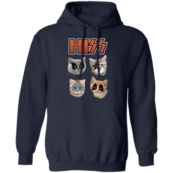 Hiss Kiss Cats Kittens Rock Shirt