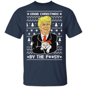 Grab Christmas By The Pussycat Funny Donald Trump Shirt image Grab Christmas By The Pussycat Funny Donald Trump Shirt