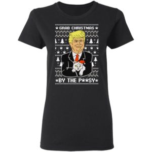 Grab Christmas By The Pussycat Funny Donald Trump Shirt image Grab Christmas By The Pussycat Funny Donald Trump Shirt
