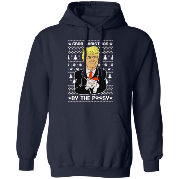 Grab Christmas By The Pussycat Funny Donald Trump Shirt