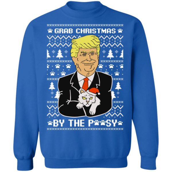 Grab Christmas By The Pussycat Funny Donald Trump Shirt