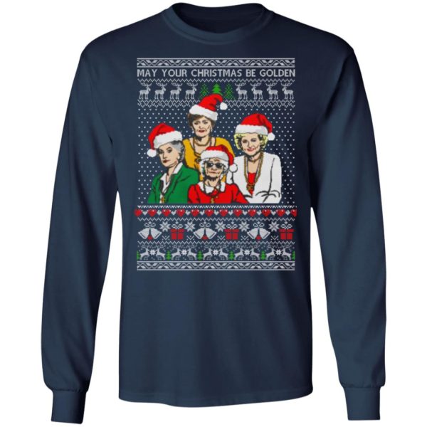 Golden Girls May Your Christmas Be Golden Christmas Shirt