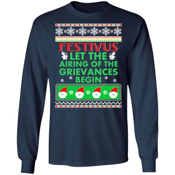Festivus Airing of the grievances begin Non Christmas Shirt
