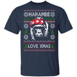 Harambe Love Xmas Christmas Shirt