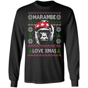 Harambe Love Xmas Christmas Shirt