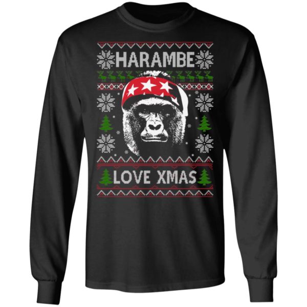 Harambe Love Xmas Christmas Shirt