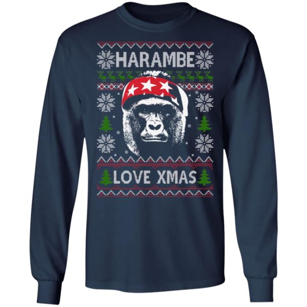 Harambe Love Xmas Christmas Shirt