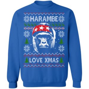 Harambe Love Xmas Christmas Shirt