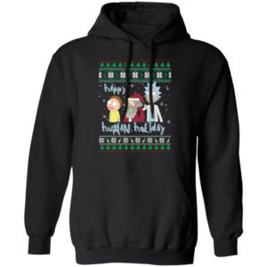 Happy Human Holiday Rick And Morty Christmas Shirt