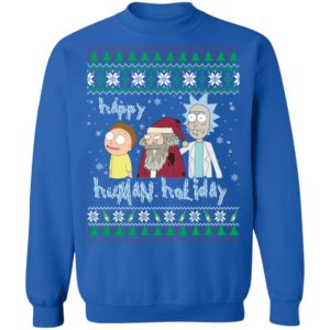 Happy Human Holiday Rick And Morty Christmas Shirt