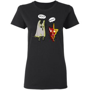 Boo Cute Cat Ghost Scares Another Cat Holloween Shirt