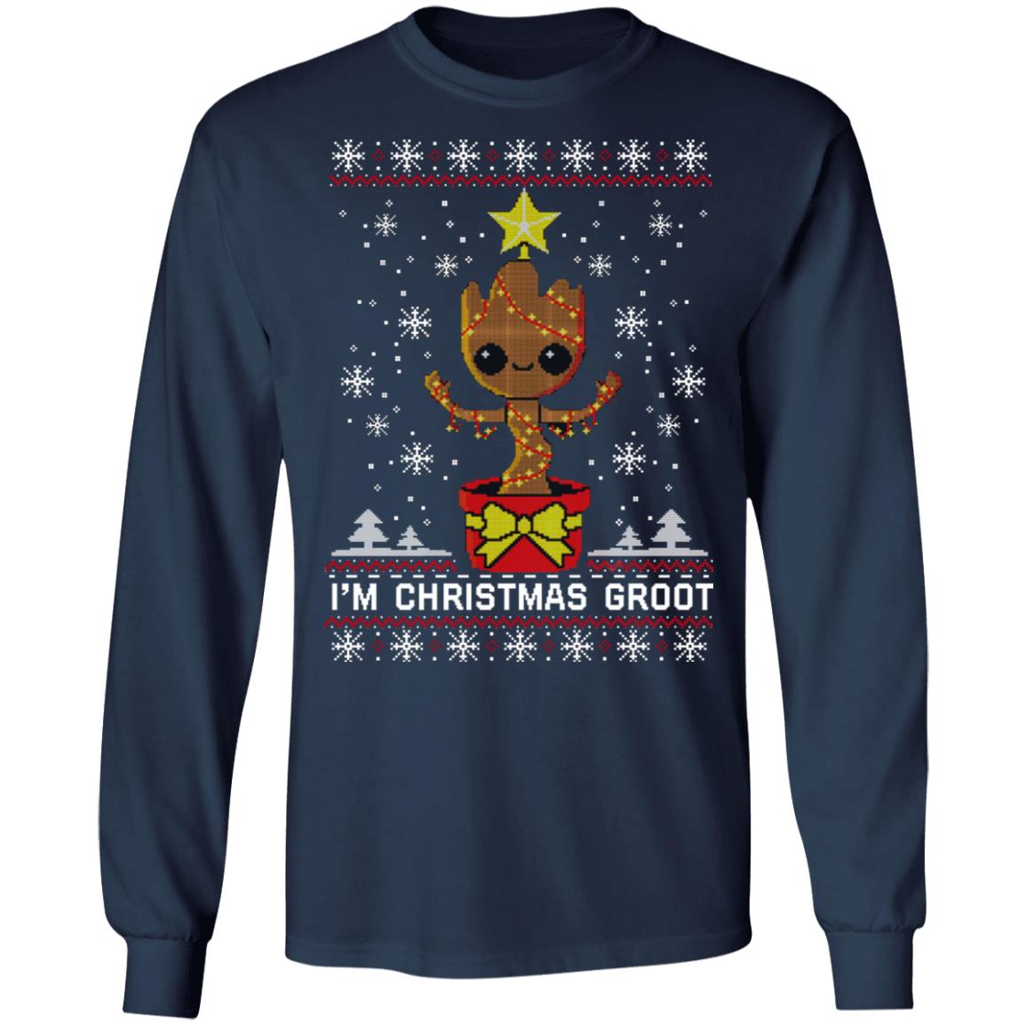 I’m Christmas Groot Christmas Shirt image I’m Christmas Groot Christmas Shirt
