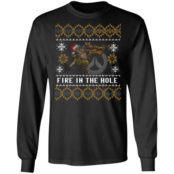 Junkrat Overwatch Fire In The Hole Christmas Shirt