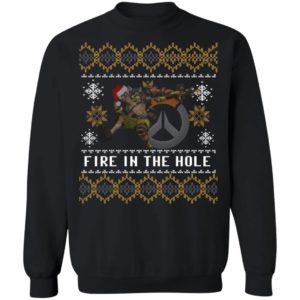 Junkrat Overwatch Fire In The Hole Christmas Shirt