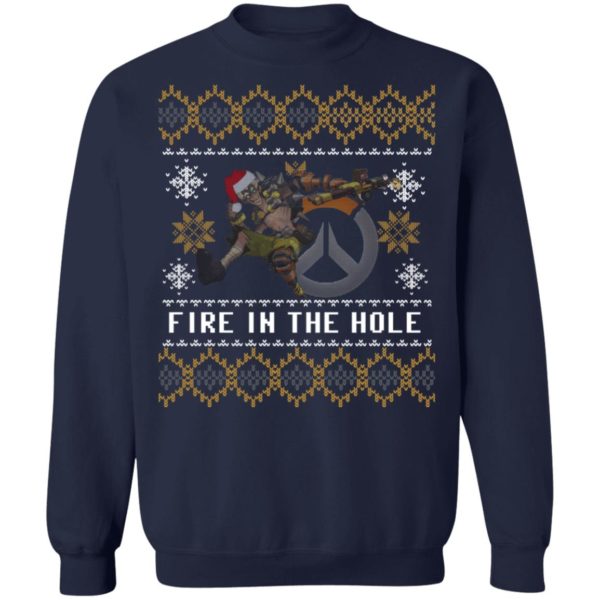 Junkrat Overwatch Fire In The Hole Christmas Shirt